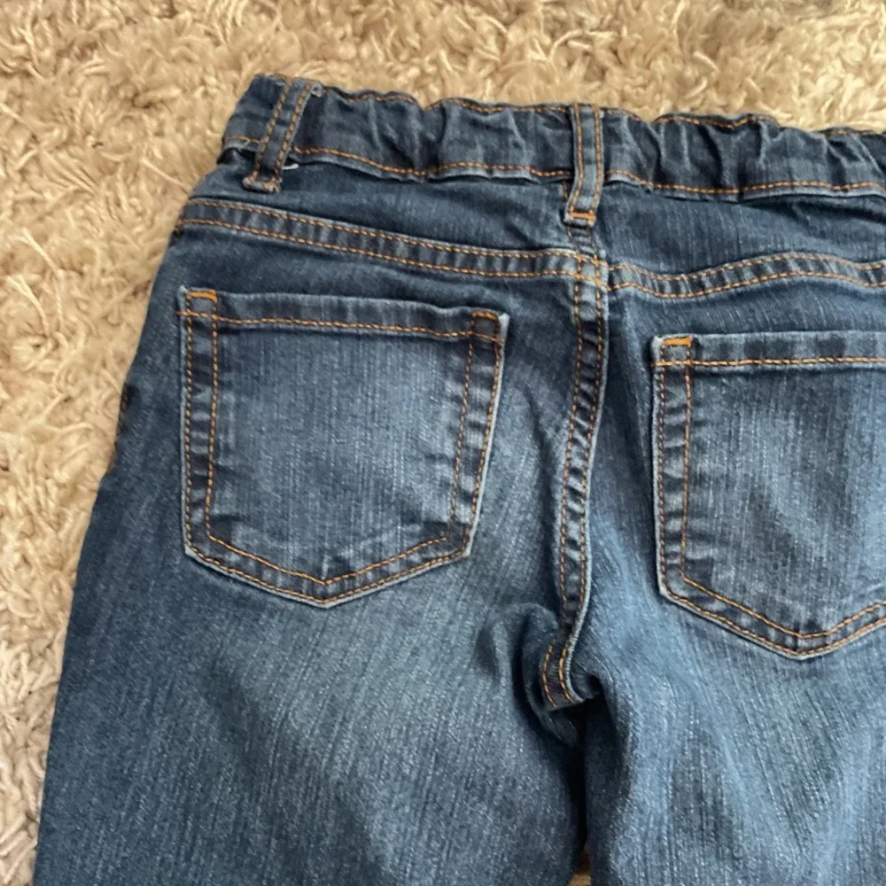 The‎ Childrens Place Girls Dark Wash Bootcut Jeans Size 6/7 Adjustable Waist